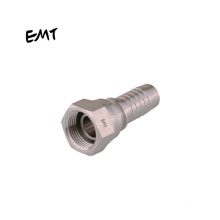 EMT stainless steel swaged hydraulic bsp female 60 degree cone seal hose connector hose end fittings for sale